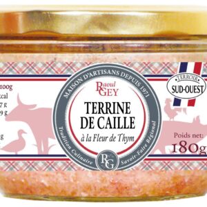 TERRINE DE CAILLE A LA FLEUR DE THYM